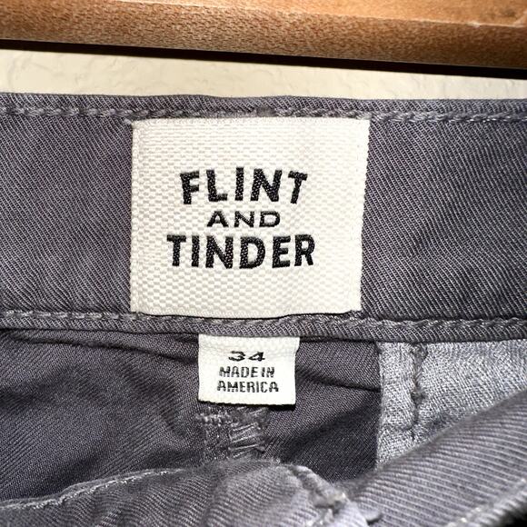 Flint and‎ Tinder 365 Casual Workwear Straight Jeans Charcoal Grey Men's Size 34 - Picture 4 of 9